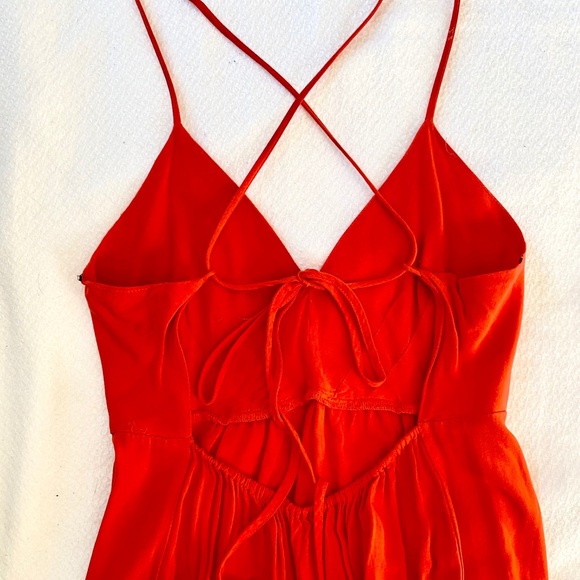 Orange Maxi Summer Dress - Picture 2 of 8